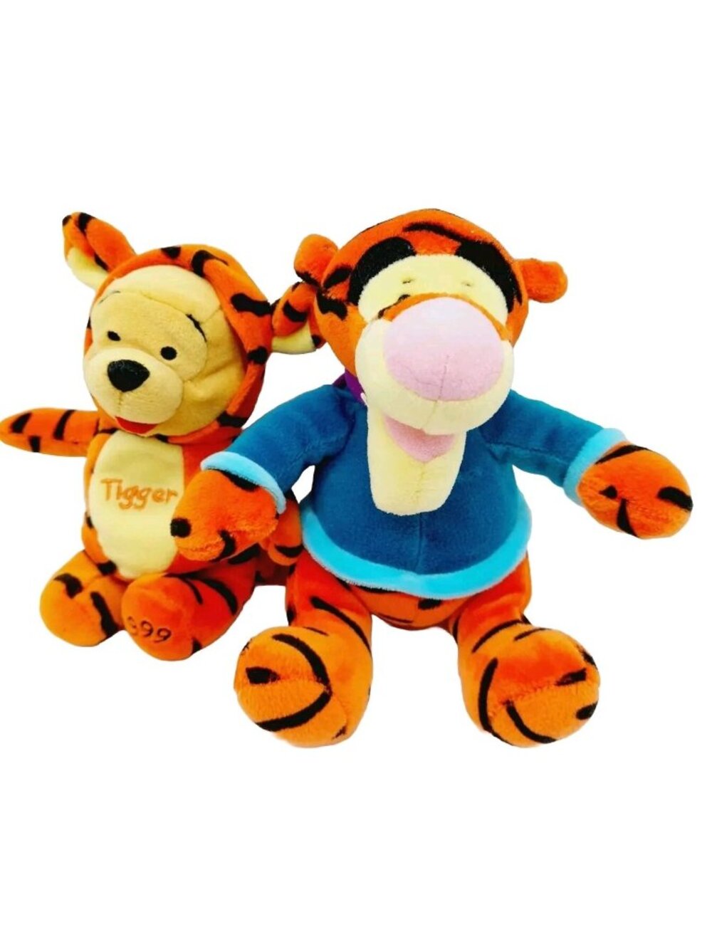 Tigger Plush Winter Coat & Winnie The Pooh In Tigger Outfit Plush Stuffed Lot